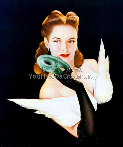 Varga Girl January 1941 Poster - 阿尔贝托·巴尔加斯